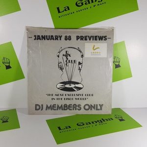 Disco Vinilo Dj Members Only January 88 Previews. Producto Segunda Mano