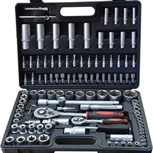 Maletín de herramientas 108 piezas WürzBurg con carraca y vasos