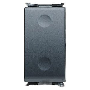 Gewiss GW30001 Negro 1P botonera - Panel de mandos (Negro, 16 A). Producto Nuevo