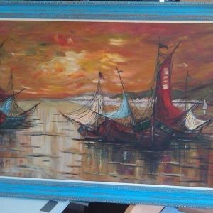 Cuadro barcos veleros 130x88cm