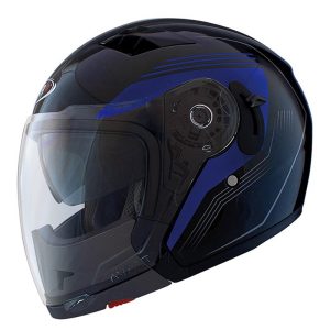 Casco Shiro SH-414 Soul Modular Negro-Azul. Talla L