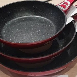 Juego Sartenes SwissLine SW-3-FMC. Medidas 20cm, 24cm, 28cm.