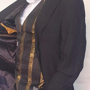 Chaleco Oro Negro Cenefa Eduardo Bosch Newtacar 6145. Talla L 50.