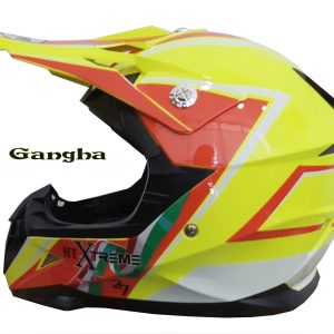 Casco Cross Infantil HT Xtreme Amarillo - Naranja. Tallas YM