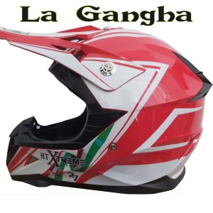 Casco Cross Infantil HT Xtreme Rojo. Talla YM
