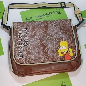 Mochila Bandolera Bart Simpsons Problem Child. Producto Nuevo.