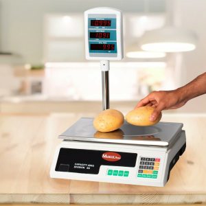 Bascula Maxell Power MP-BCD40P. Máximo 40 Kg. Dimensiones 425 x 152 x 395 mm. NO imprime tickets. Producto Nuevo