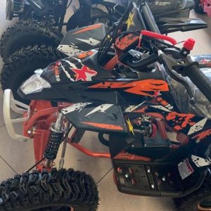 Miniquad IM 30 Racing RockStar 49cc. Ruedas 6 pulgadas. Ideal para niños de 3 a 7 años. Producto Nuevo.
