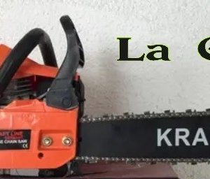 Motosierra Gasolina KraftLine KL-5200. Motor 52cc y 3cv. Engrase automático con regulador de caudal