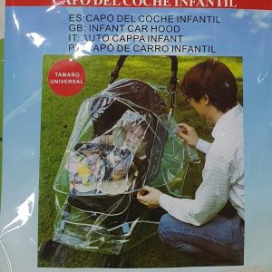 Plástico de Lluvia universal para Carro o Silleta Bebe SBL. Producto Nuevo