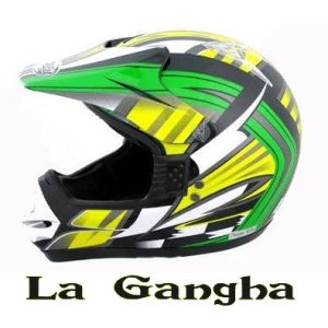 Casco Cross Rush CR003 Verde. Producto Nuevo
