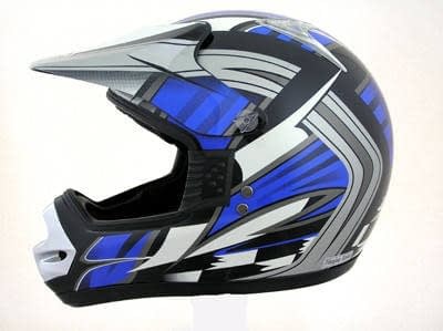 Casco Cross Rush CR003 Azul. Producto Nuevo