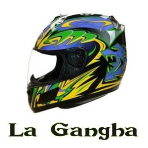 Casco Integral Rush CR007 C Verde Y Amarillo