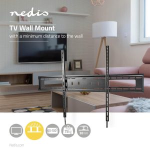 Soporte Pared Televisión Nedis TVWM2070BK 60 a 100 Pulgadas. Producto Nuevo