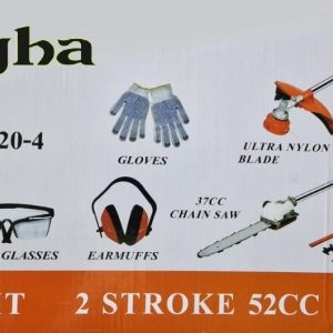 Multifunción DW 8 en 1. Motor 52cc. Incluye Motosierra, Cortasetos, Gafas, Cascos, Guantes y Desbrozadora. Nuevo