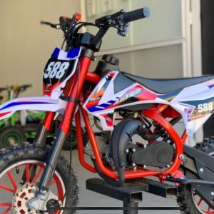 Minicross Pit Speed 588 49cc. Ruedas 10 pulgadas. Arranque Tirador. Para niños de 6 a 10 años. Producto Nuevo