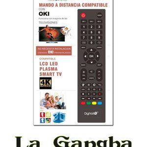 Mando TV Compatible OKI Digivolt OKI-59. Compatible con la mayoría de las televisiones OKI. No necesita configuración inicial