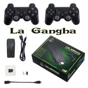 Consola de videojuegos Gamepad Lite AL-6118W 4K. 15000 Juegos Retro con 40 emuladores. 2 Mandos inalámbricos. Producto Nuevo