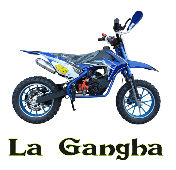 MiniCross Pit Speed IM30 Racing 50R 46 49cc Azul. Arranque Tirador. Ruedas 10 Pulgadas. Altura 60cm. Producto Nuevo