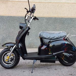 Mini Vespa Scooter Eléctrica 350W 24V Negra. Para niños de 3 a 8 años. Producto Nuevo